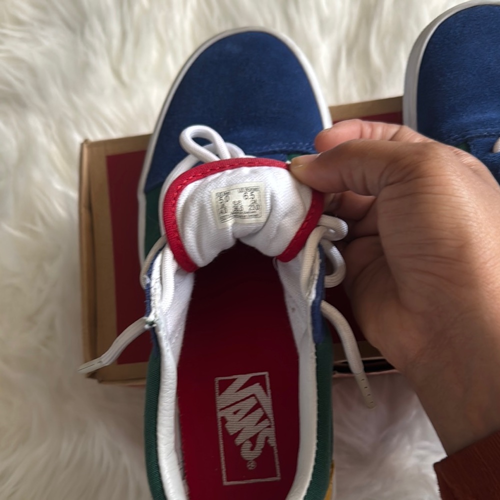 Vans Yacht Club Blue and Green Sneakers - Picture 9 of 15